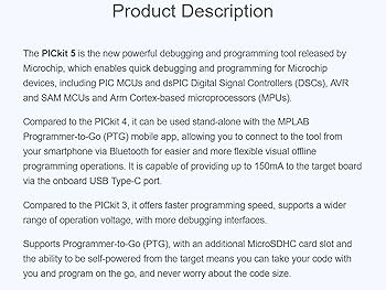 Amazon.co.jp: PICkit 5インチ回路デバッガ/プログラマー